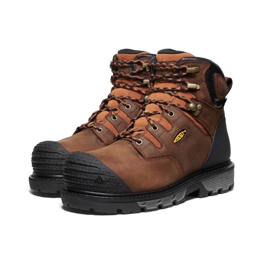 Men's Camden 6 Waterproof Boot (Carbon Toe) | Leather Brown/Black - Image 2