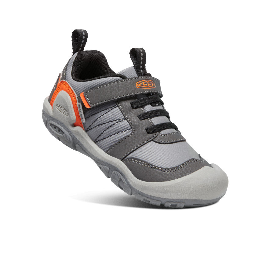 Little Kids' Knotch Peak Sneaker | Magnet/Safety Orange - Image 3