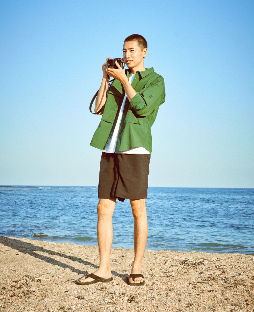 Men's Kona Leather Flip-Flop | Steel Grey/Black - Image 8