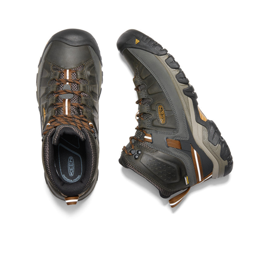 Men's Targhee III Waterproof Mid Wide | Black Olive/Golden Brown - Image 4