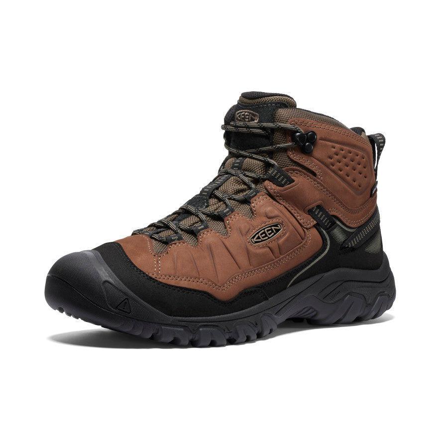 Men's Targhee IV Wide Waterproof Hiking Boot | Bison/Black - Image 3