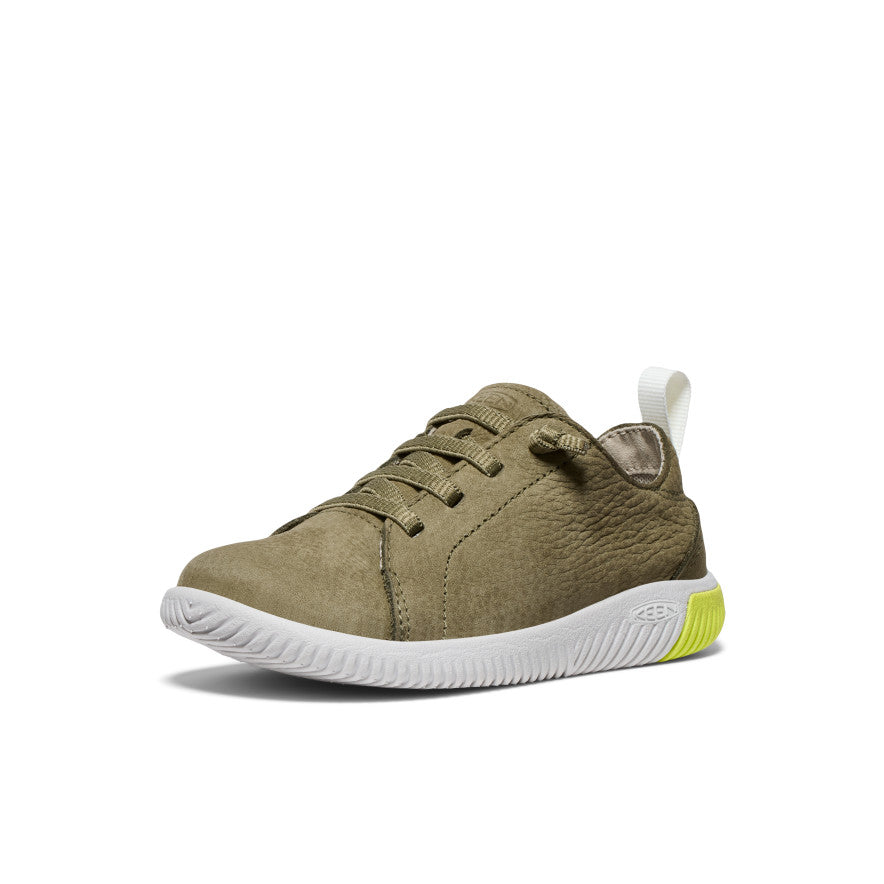 Little Kids' KNX Leather Sneaker | Martini Olive/Evening Primrose - Image 3