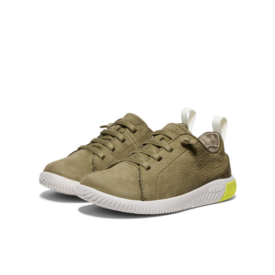 Little Kids' KNX Leather Sneaker | Martini Olive/Evening Primrose - Image 2