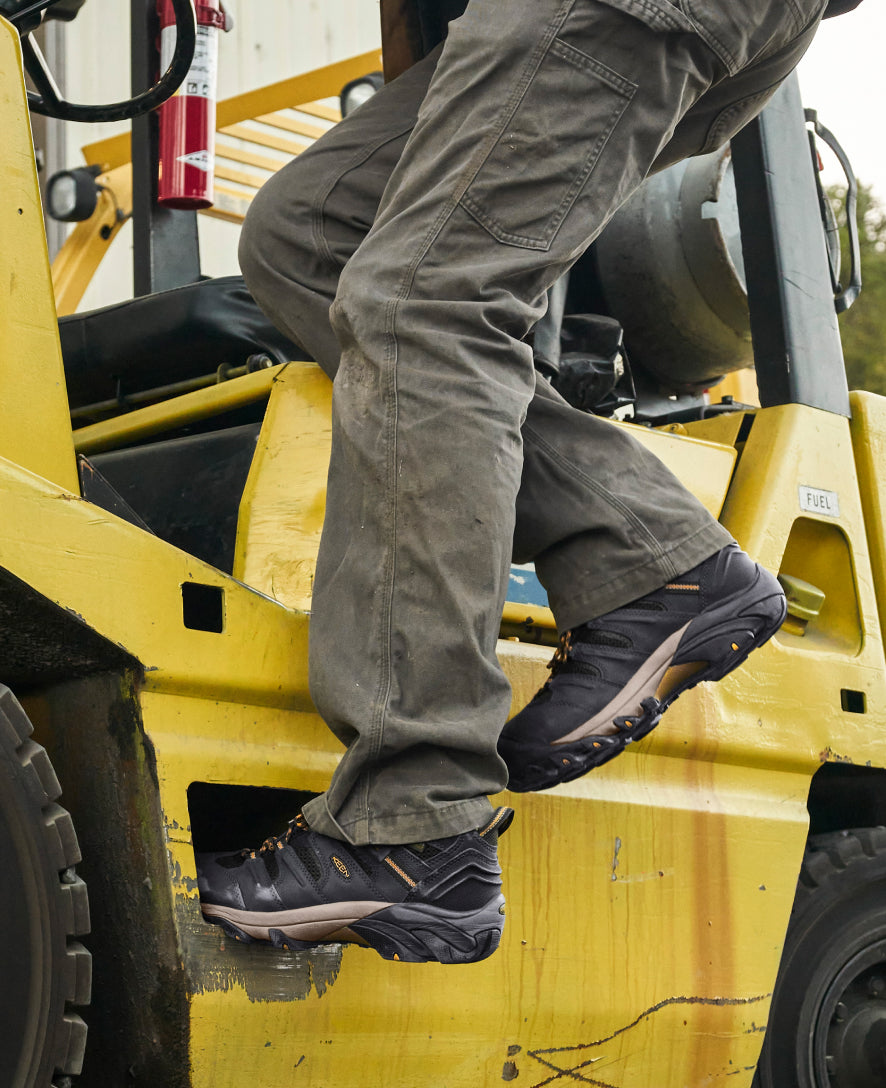 Men's Lansing Mid Waterproof (Steel Toe) | Cascade Brown/Brindle - Image 7