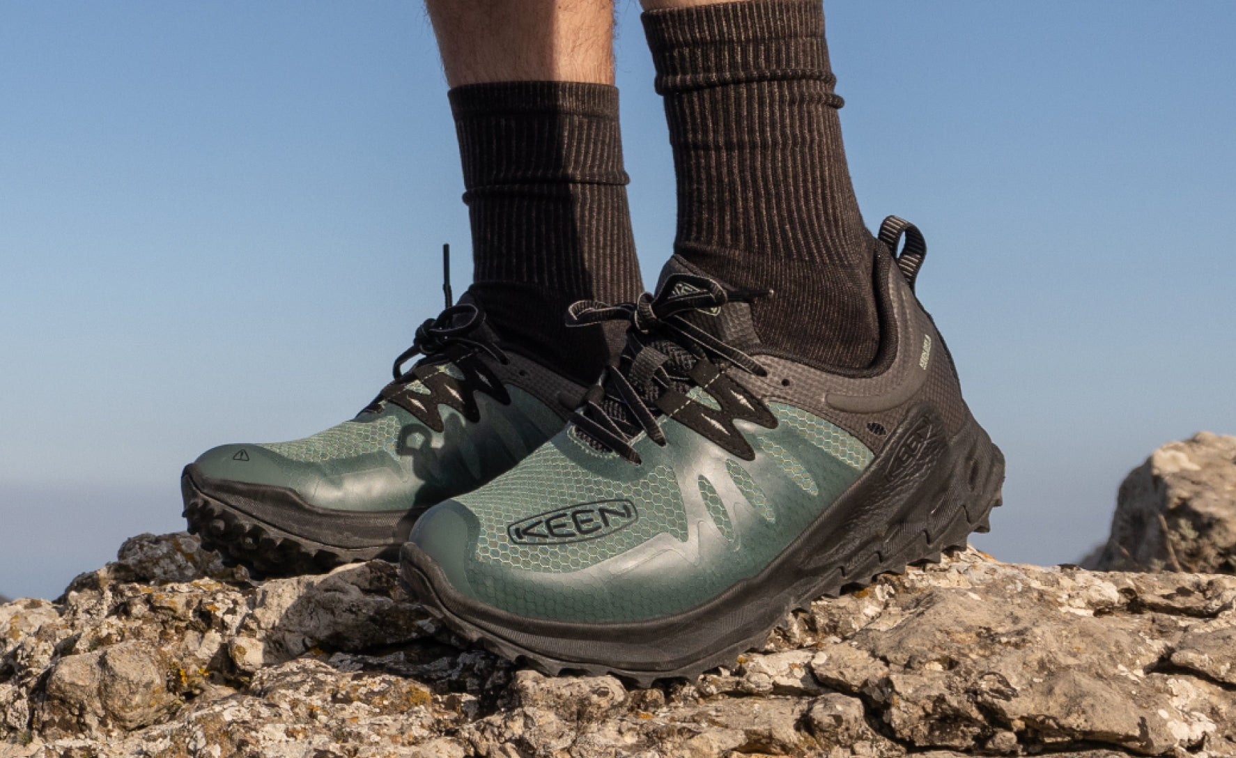 Men's Zionic Waterproof Hiking Shoe | Black/Steel Grey - Image 7