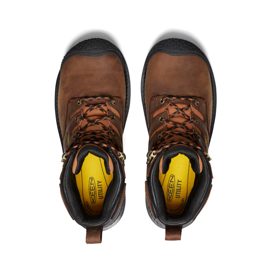 Men's Camden 6 Waterproof Boot (Carbon Toe) | Leather Brown/Black - Image 4