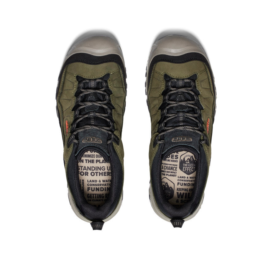 Men's Targhee IV Waterproof Hiking Shoe | Dark Olive/Gold Flame - Image 4