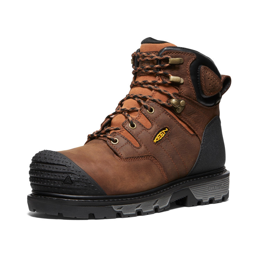 Men's Camden 6 Waterproof Boot (Carbon Toe) | Leather Brown/Black - Image 3