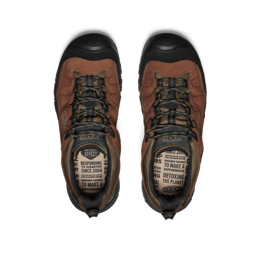 Men's Targhee IV Wide Waterproof Hiking Shoe | Bison/Black - Image 4