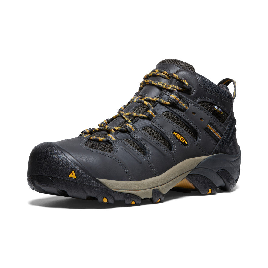 Men's Lansing Mid Waterproof (Steel Toe) | Raven/Tawny Olive - Image 3