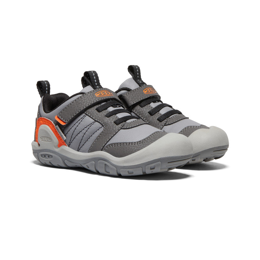 Little Kids' Knotch Peak Sneaker | Magnet/Safety Orange - Image 2