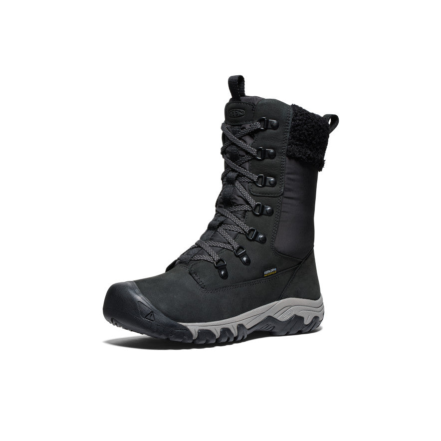 Women's Greta Tall Waterproof Boot | Black/Black - Image 3
